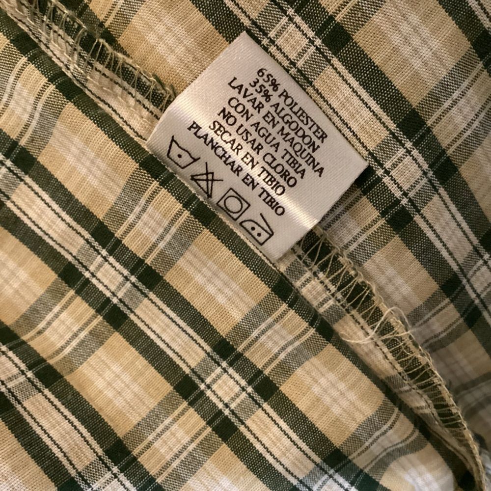 Maxini Sport Men Shirt Medium (16 1/4) Plaid Long Sleeves Button Up Casual shirt - Picture 15 of 15